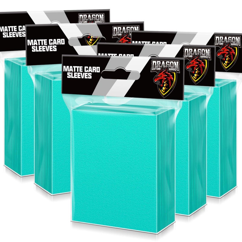 Kitoyz 500 Pcs Card Sleeves for Trading Card, Matte Card Sleeves Deck Card Protectors Compatible with Baseball Cards, Sports Cards, Game Cards (Mint) - Image 1